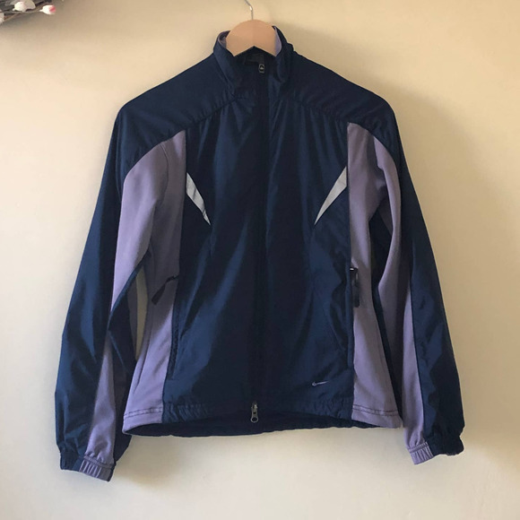 Nike Color Block Full-Zip Jacket Purple Blue size S - Picture 1 of 12